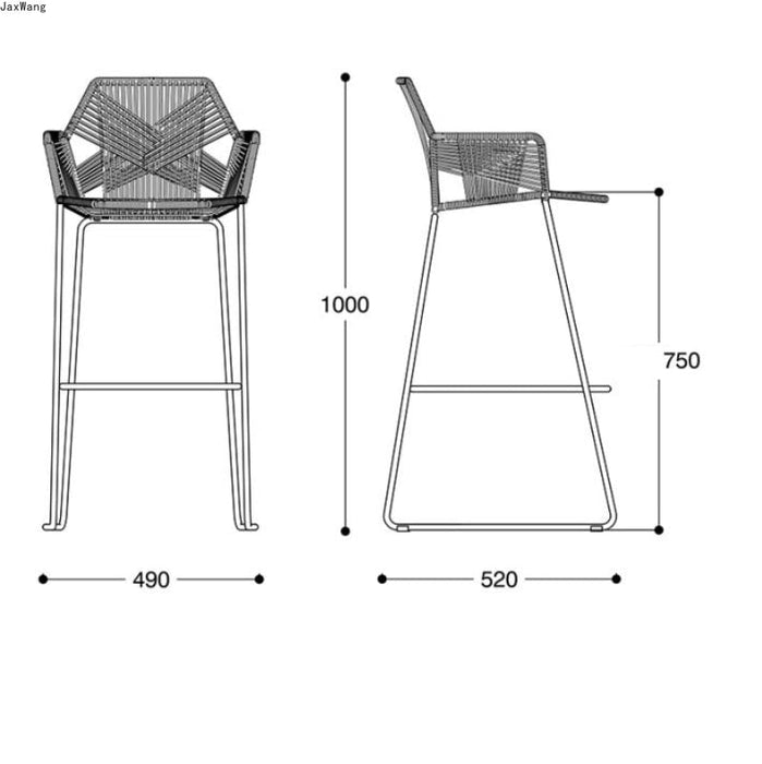 Rattan Bar/Counter Height Stool