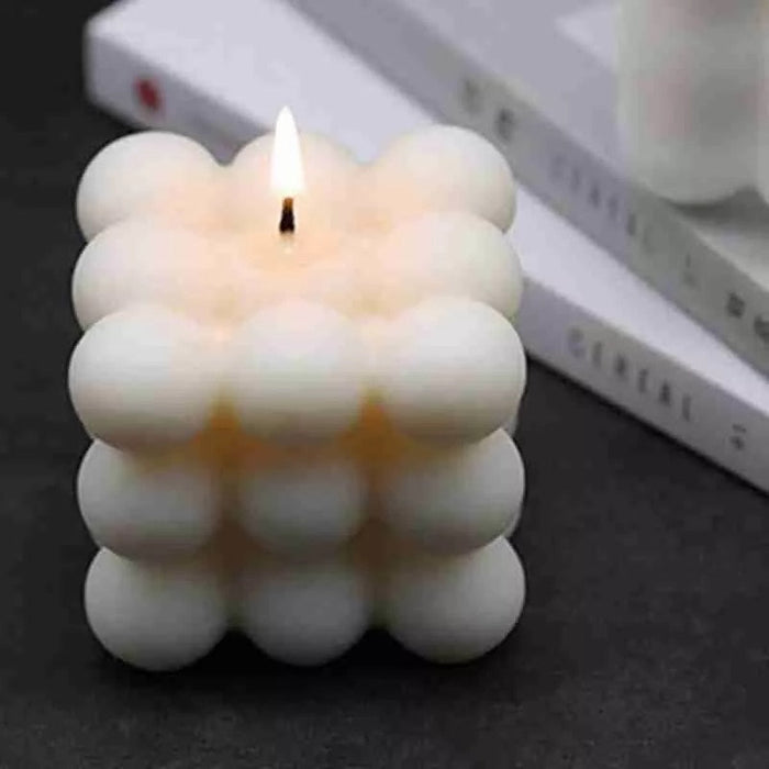 Bubble Cube Rose Fragrance Candle