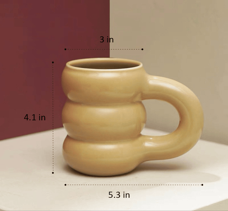 Chunko Thick Bubble Roll Ceramic Mug